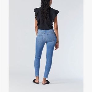 Mavi Jeans Womens Size 26 Alexa High Rise Skinny Blue Stretch Denim 26